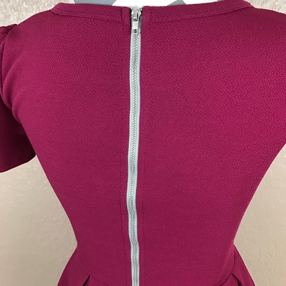 LuLaRoe Cranberry Red Amelia Dress - Picture 7 of 9